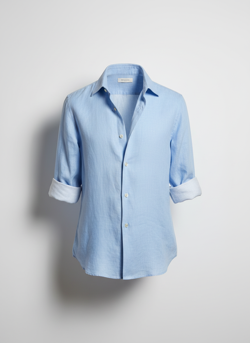 Azure Horizon Linen Shirt